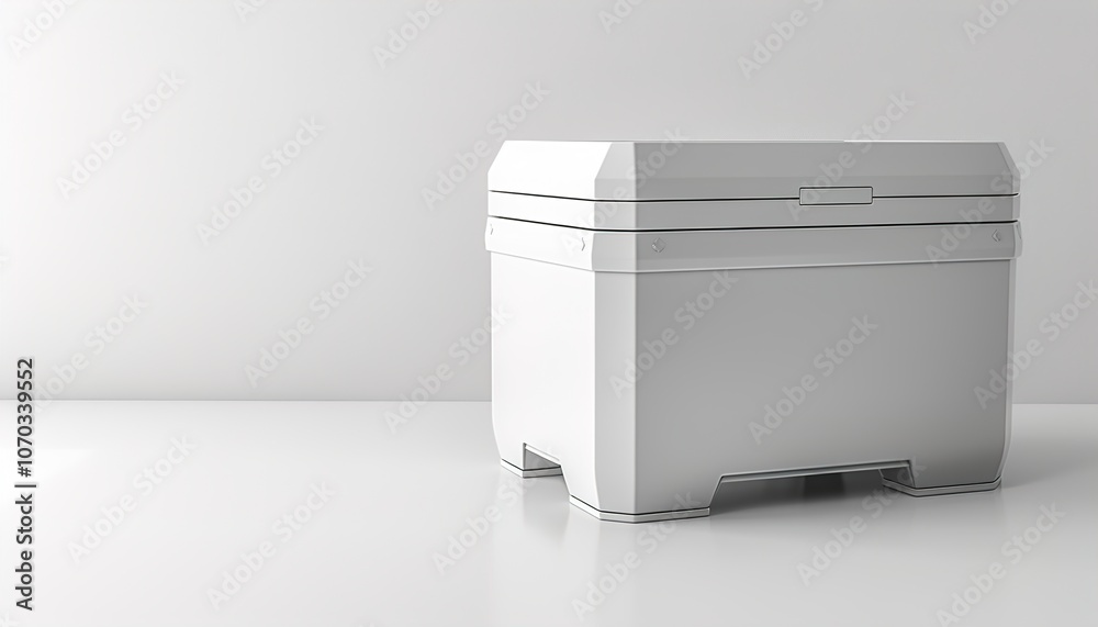 Cooler box isolated on transparent a white background Cooler box isolated on transparent a white background