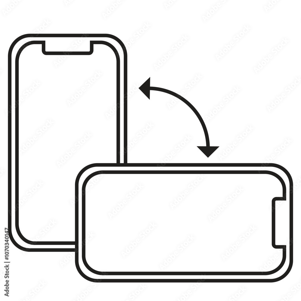 rotate device illustration icon rotate device illustration icon