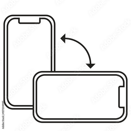 rotate device illustration icon
