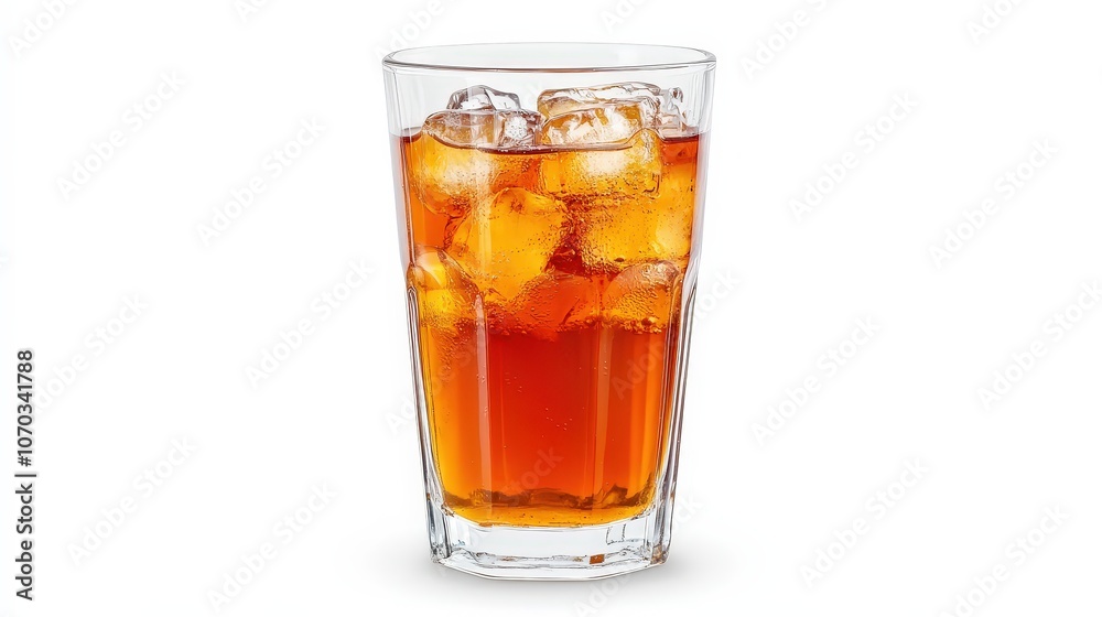 A glass of freshly prepared fruit juice stands on a transparent white background. A glass of freshly prepared fruit juice stands on a transparent white background.