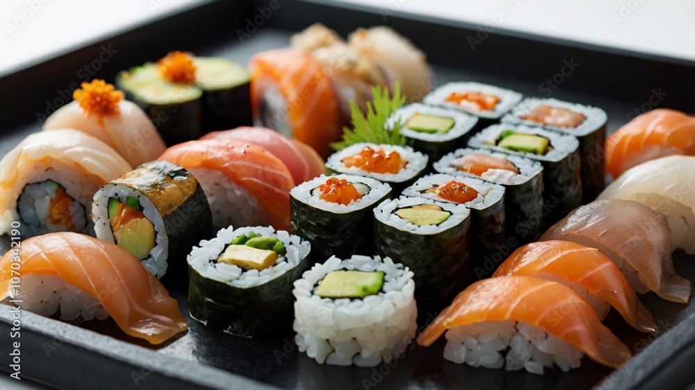 sushi on a plate sushi on a plate