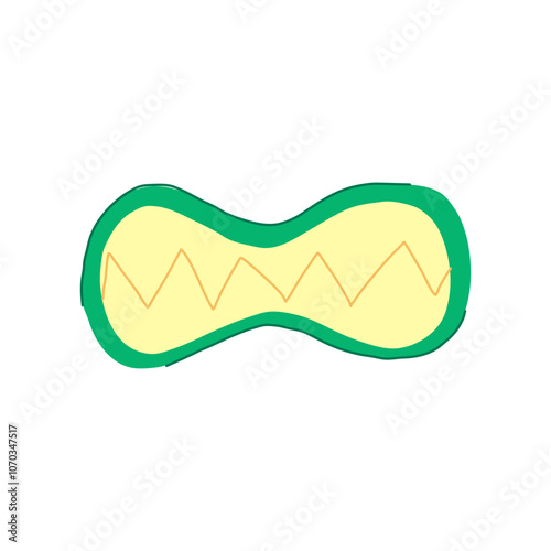 bite monster mouth cartoon. jaws snarl, beast creature, devour gnash bite monster mouth sign. isolated symbol vector illustration