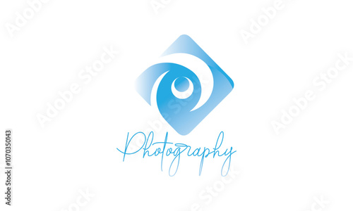 photography logo, Font handwritten with camera icon, film logo, photo fetch logo, Vintage style camera icon vector 