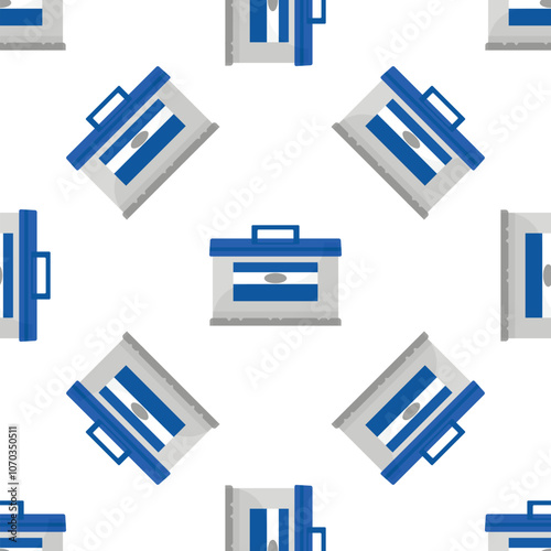 Seamless pattern of ballot boxes symbolizing elections, voting, and civic engagement in a democracy