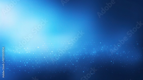 Blue Soft Focus Background with Light Particles