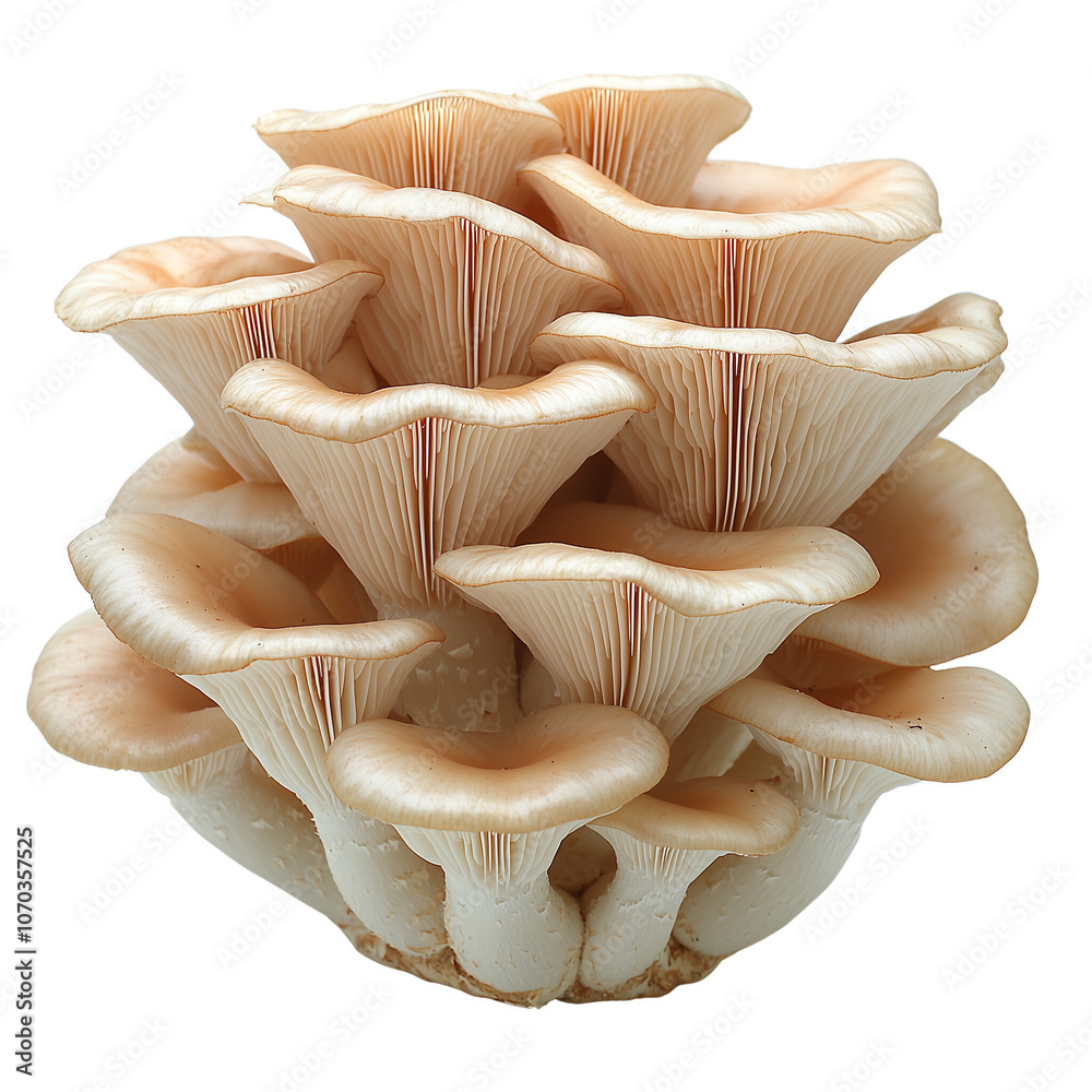 Pink Oyster Mushrooms Cluster Pink Oyster Mushrooms Cluster