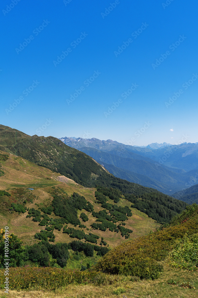 Fototapeta premium landscape with mountains and sky