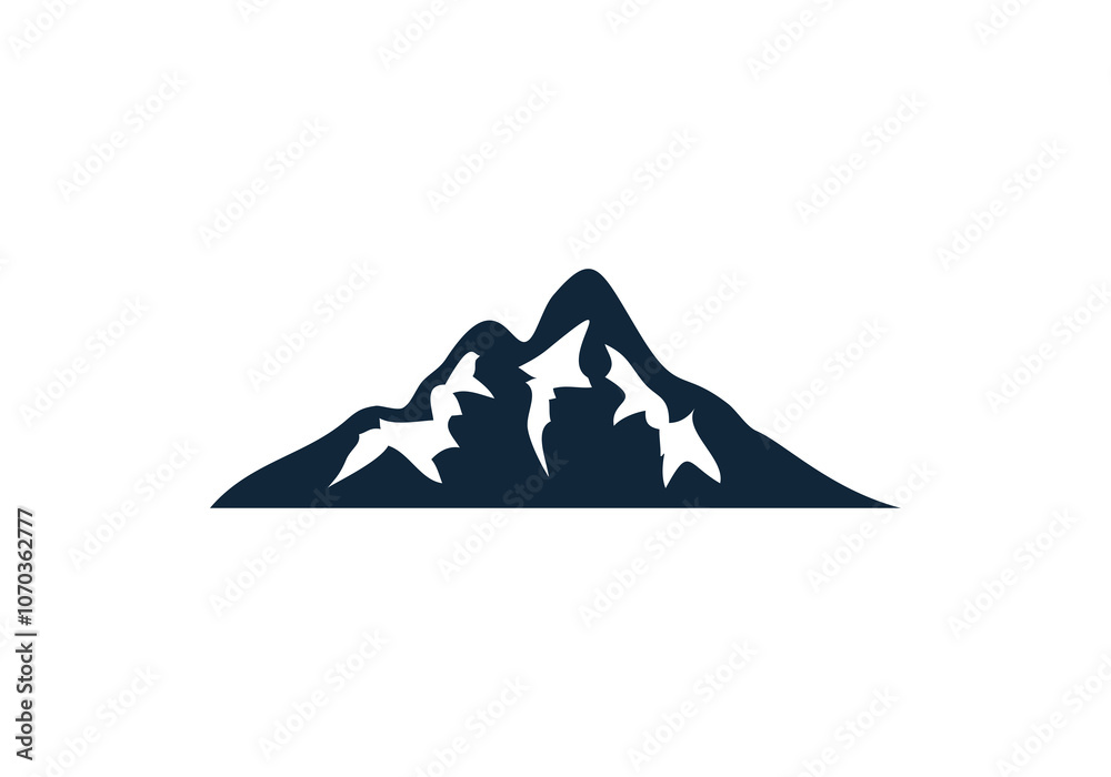 mountain and water logo template logo icon vector illustration mountain and water logo template logo icon vector illustration