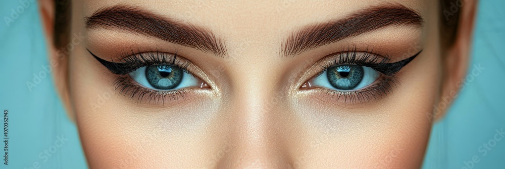 In soft lighting, this delicate makeup style showcases the beauty of well-defined eyebrows while showcasing confidence and elegance In soft lighting, this delicate makeup style showcases the beauty of well-defined eyebrows while showcasing confidence and elegance