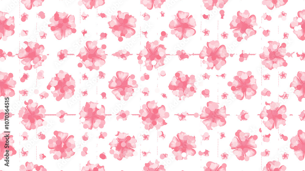 pink Flower with Abstract Graphic Effects for a Background Image pink Flower with Abstract Graphic Effects for a Background Image