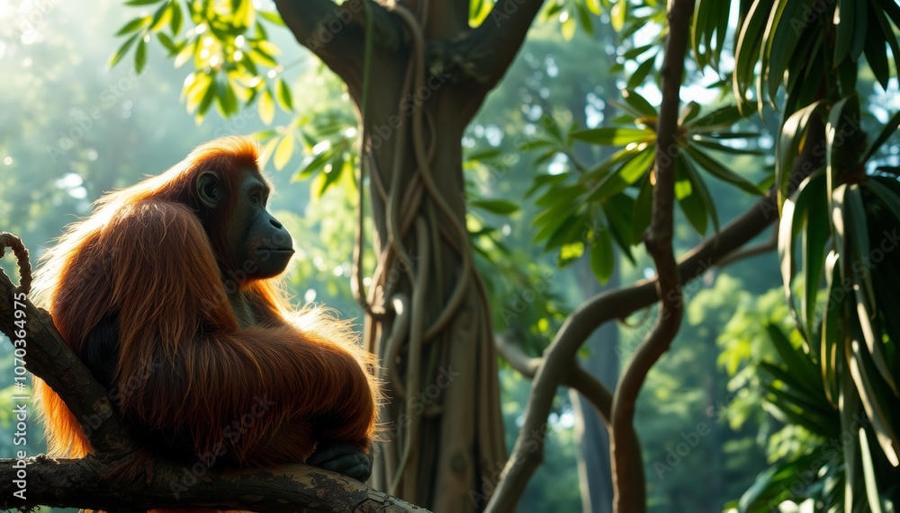 Obraz premium orangutang