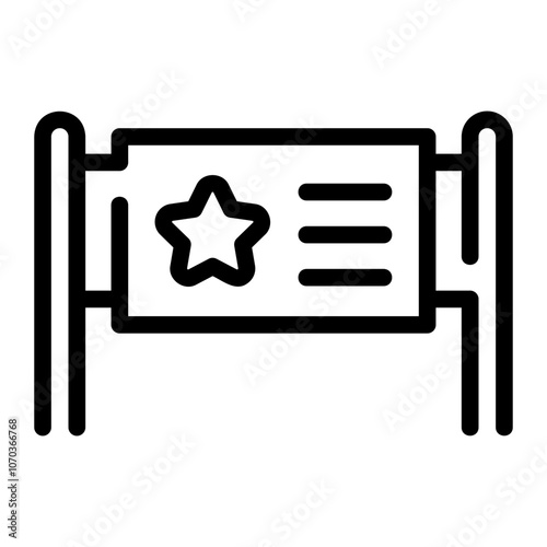 banner line icon