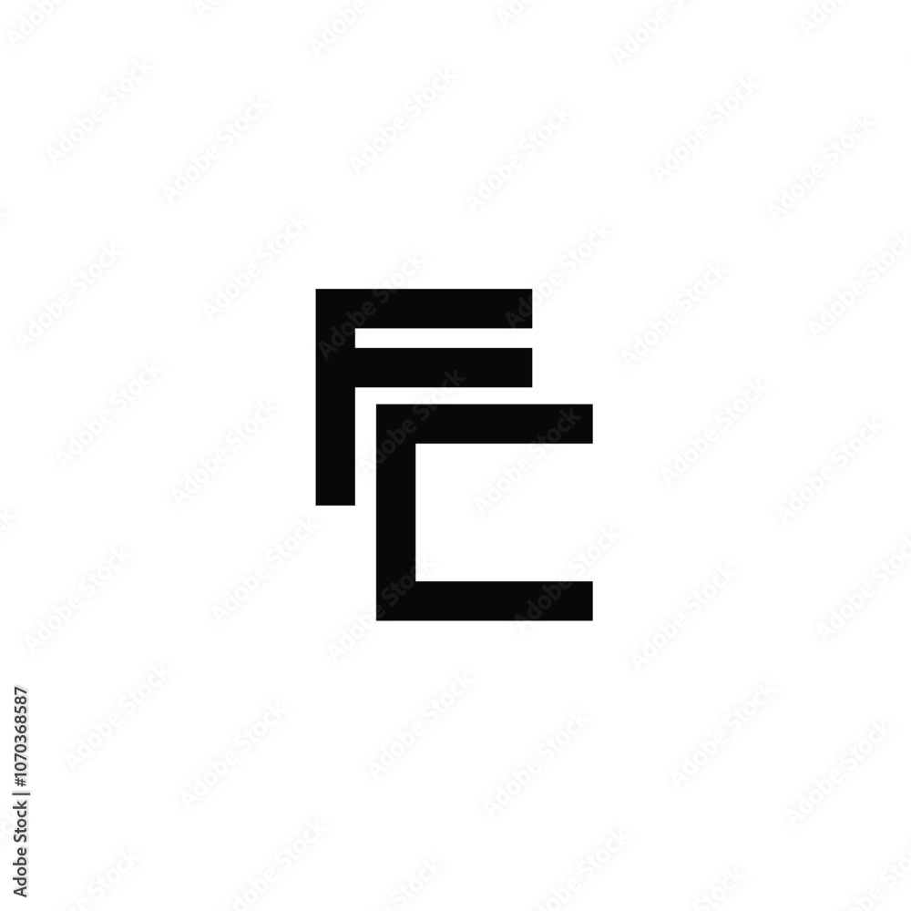 FC monogram logo design letter text name symbol monochrome logotype alphabet character simple logo FC monogram logo design letter text name symbol monochrome logotype alphabet character simple logo