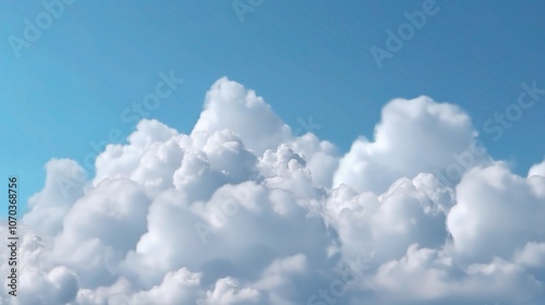 Soft White Clouds against a Bright Blue Sky