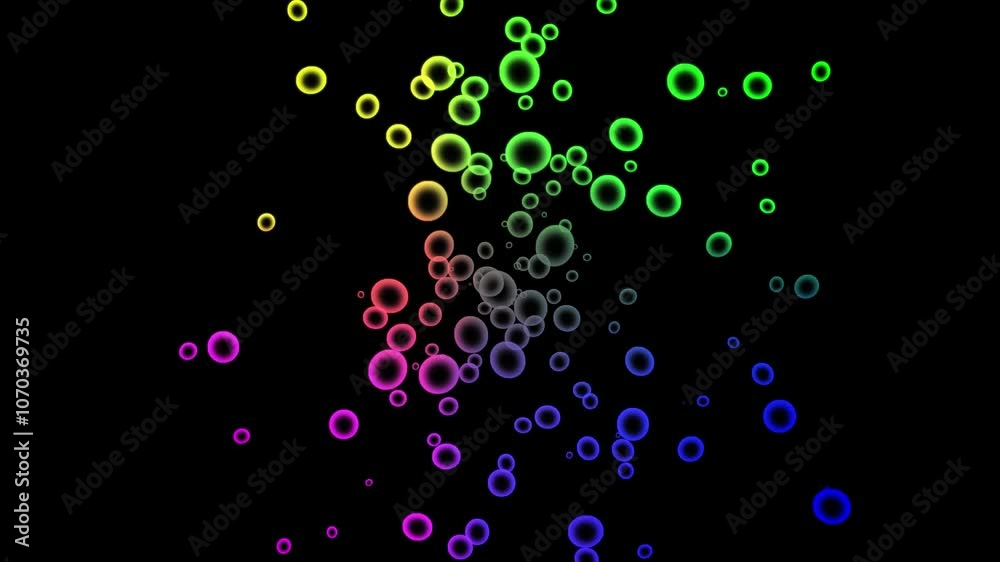 A lot of air bubbles fly out of the middle. Soap Bubbles Fly Up from Black Background. Beautiful Seamless Looped 3d Animation. A lot of air bubbles fly out of the middle. Soap Bubbles Fly Up from Black Background. Beautiful Seamless Looped 3d Animation.