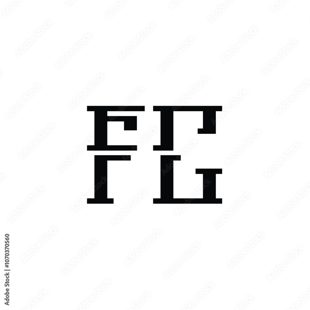 Obraz premium FC monogram logo design letter text name symbol monochrome logotype alphabet character simple logo