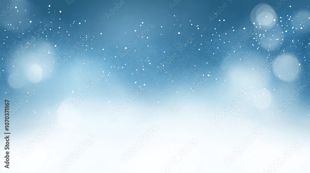 Elegant abstract winter snow background featuring falling snowflakes and bokeh lights on a soft blue gradient. Perfect for Christmas, New Year, or festive seasonal designs with a dreamy, blurred atmos Elegant abstract winter snow background featuring falling snowflakes and bokeh lights on a soft blue gradient. Perfect for Christmas, New Year, or festive seasonal designs with a dreamy, blurred atmos