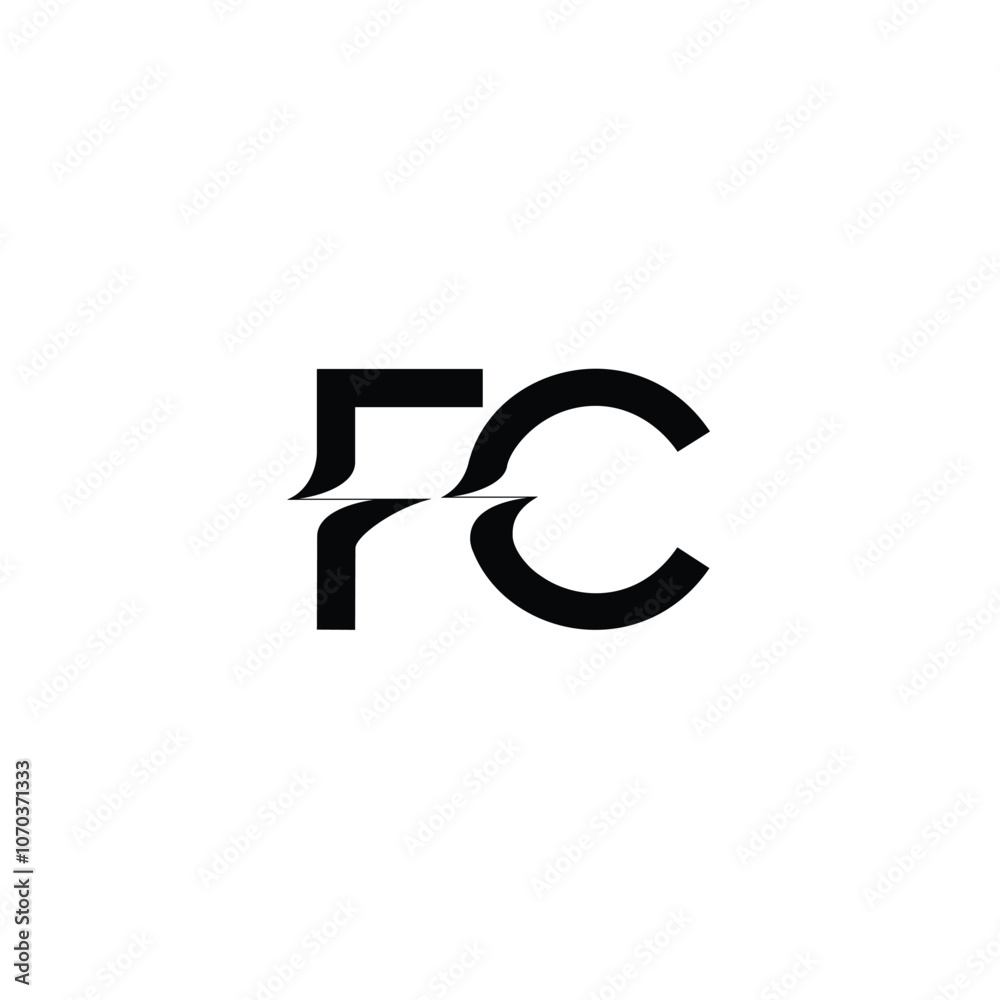FC monogram logo design letter text name symbol monochrome logotype alphabet character simple logo FC monogram logo design letter text name symbol monochrome logotype alphabet character simple logo