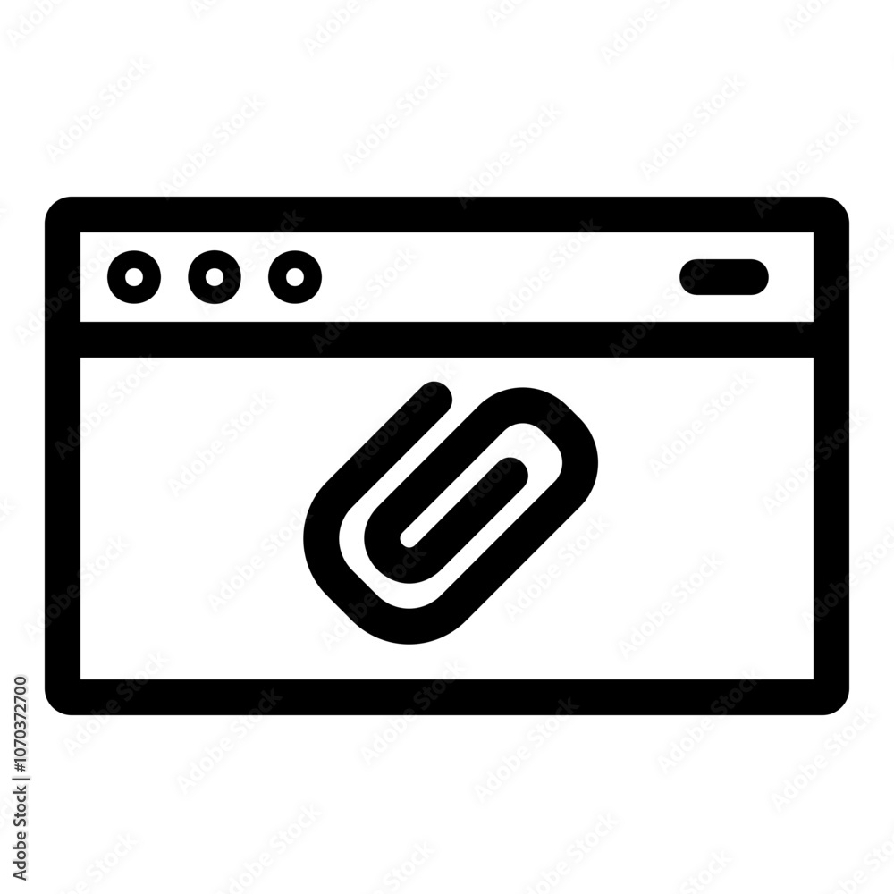 Outline icon for web. Desktop window icon Outline icon for web. Desktop window icon