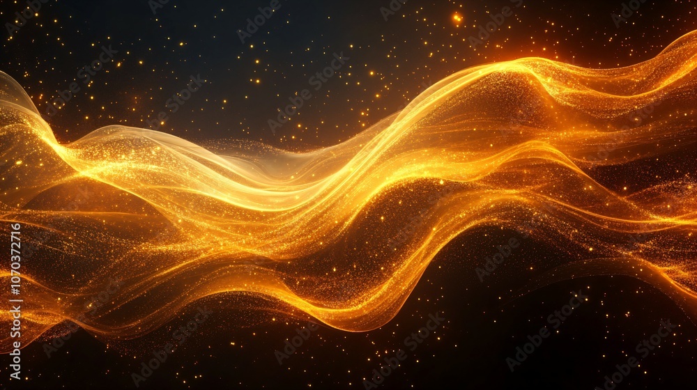 Obraz premium Abstract of wavy flowing energy, flowing, abstract,energy, vibrant, dynamic, movement, wave, patterns, design