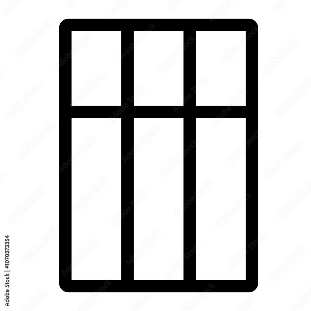 Outline icon for web. Layout grid icon Outline icon for web. Layout grid icon