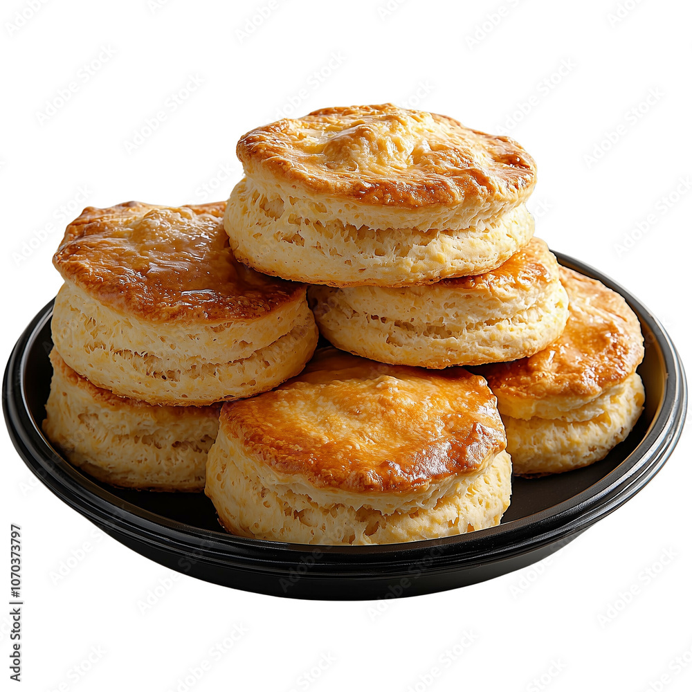 Buttery Biscuits: A plate of freshly baked biscuits, golden brown and fluffy, perfect for a Southern breakfast or brunch. Buttery Biscuits: A plate of freshly baked biscuits, golden brown and fluffy, perfect for a Southern breakfast or brunch.