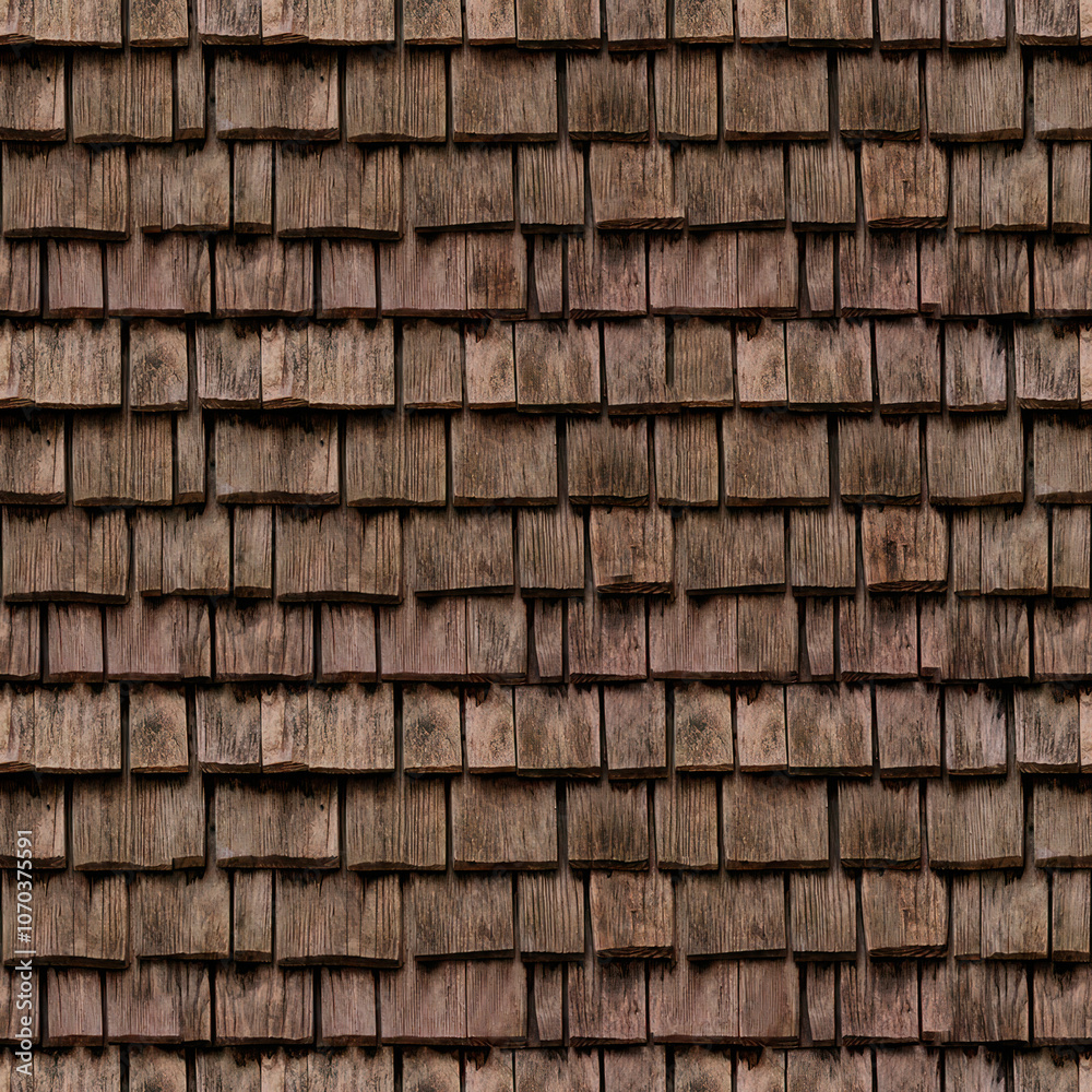 Wodden shingle roof tile seamless texture & background Wodden shingle roof tile seamless texture & background