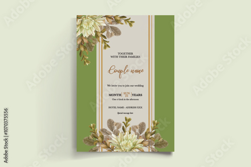 BRIDAL SHOWER FLORAL INVITATION TEMPLATE