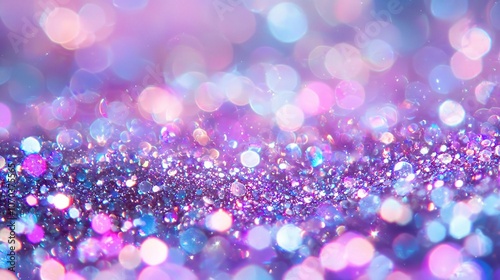 Shimmering Purple and Blue Glitter Background