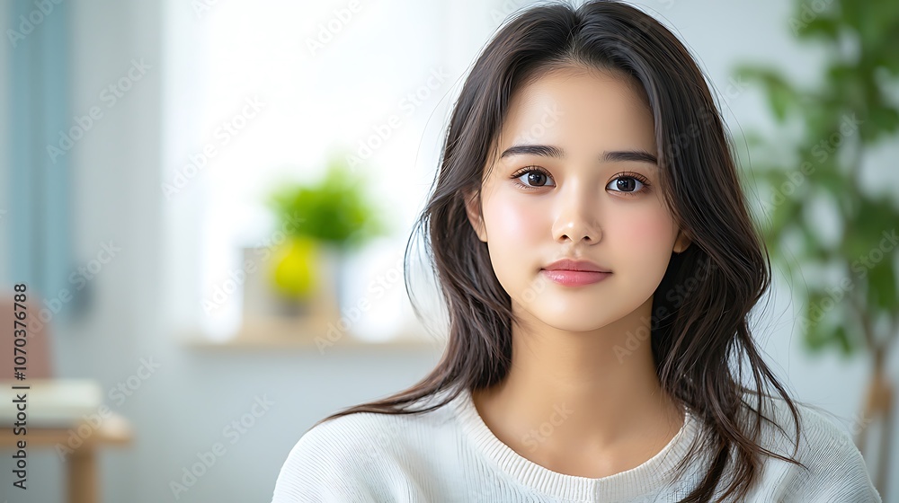 As the therapy session progresses, the young Asian womans demeanor gradually shifts from somber to hopeful As the therapy session progresses, the young Asian womans demeanor gradually shifts from somber to hopeful