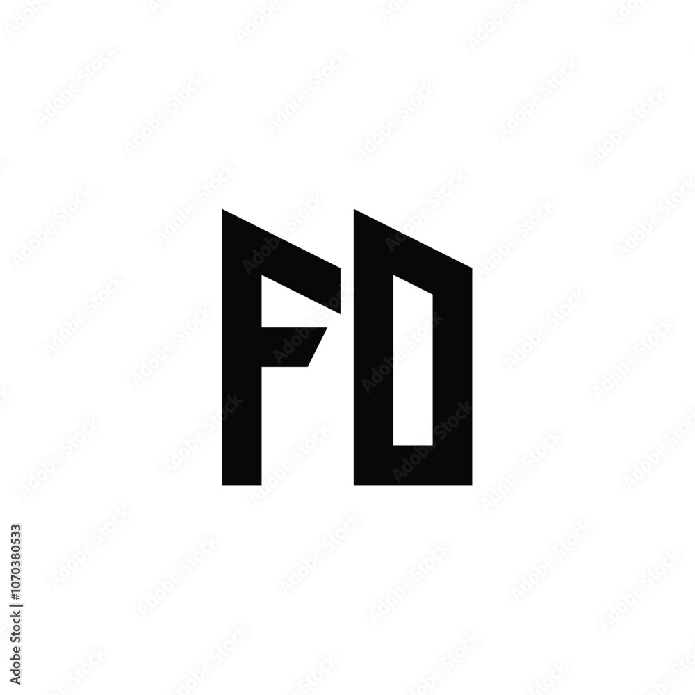 FD monogram logo design letter text name symbol monochrome logotype alphabet character simple logo FD monogram logo design letter text name symbol monochrome logotype alphabet character simple logo