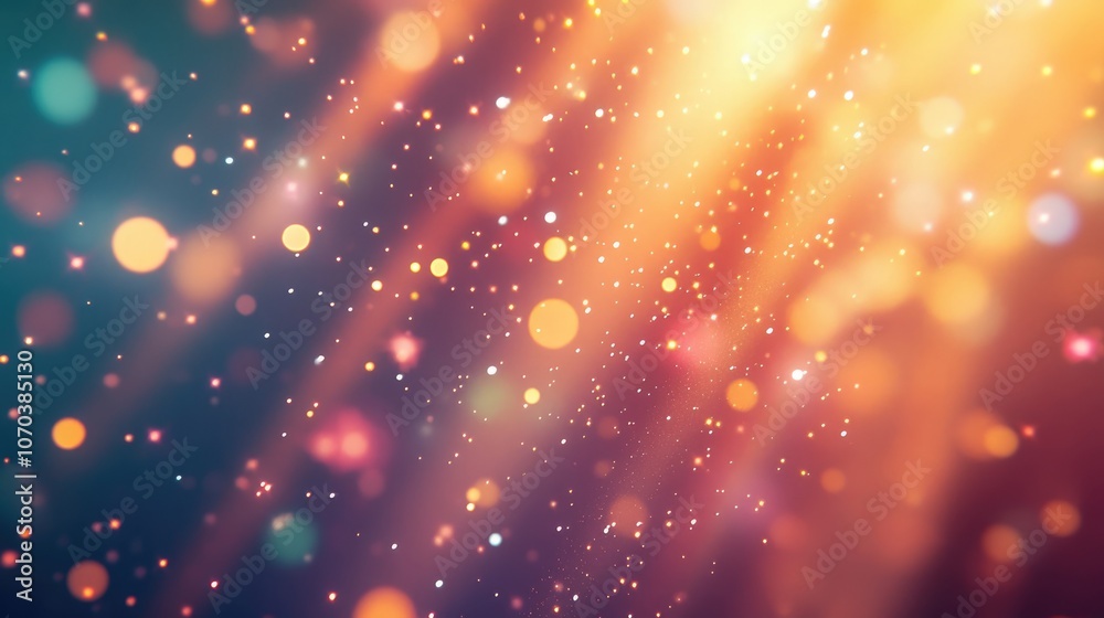 Obraz premium Light glow effect with star bursts and sparkles against a transparent backdrop ideal for graphic design and digital artwork