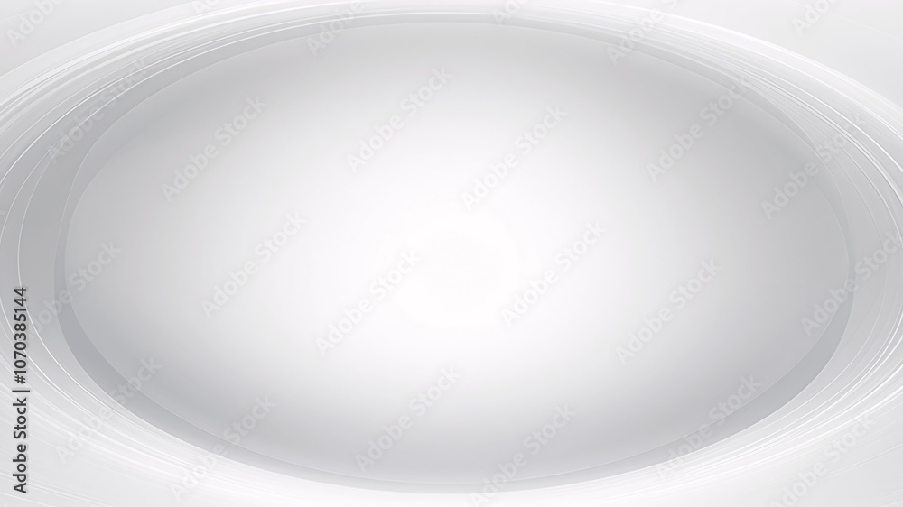 a white oval shaped plate with a light shining on it.