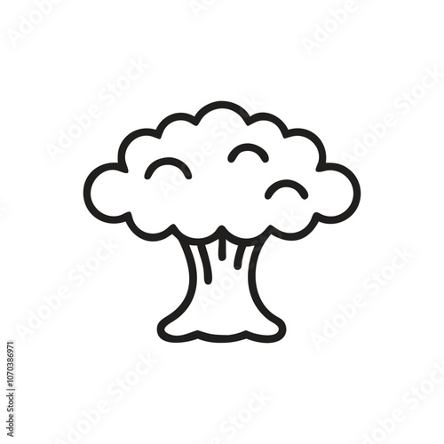 Mushroom cloud icon