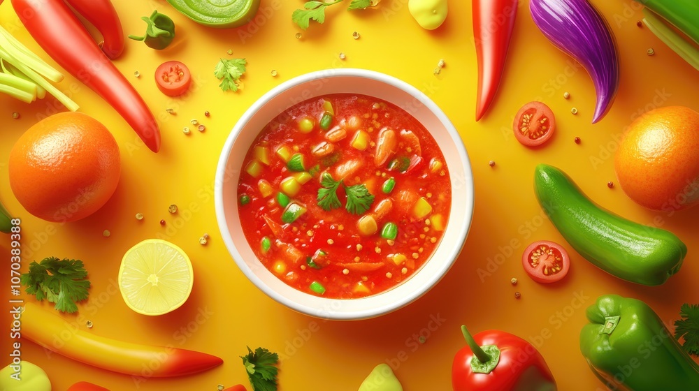 Nam Prik Ong served with an assortment of fresh vegetables vibrant Thai dipping sauce for healthy snacking Nam Prik Ong served with an assortment of fresh vegetables vibrant Thai dipping sauce for healthy snacking