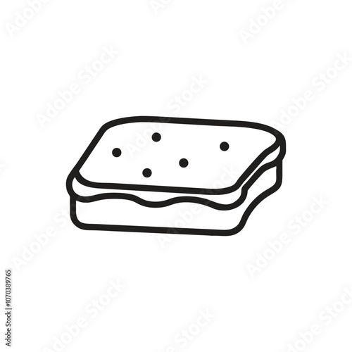 Bread with butter icon