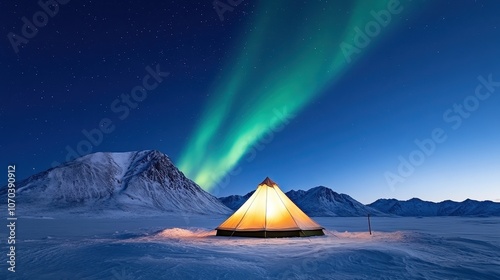 Camping Under the Northern Lights