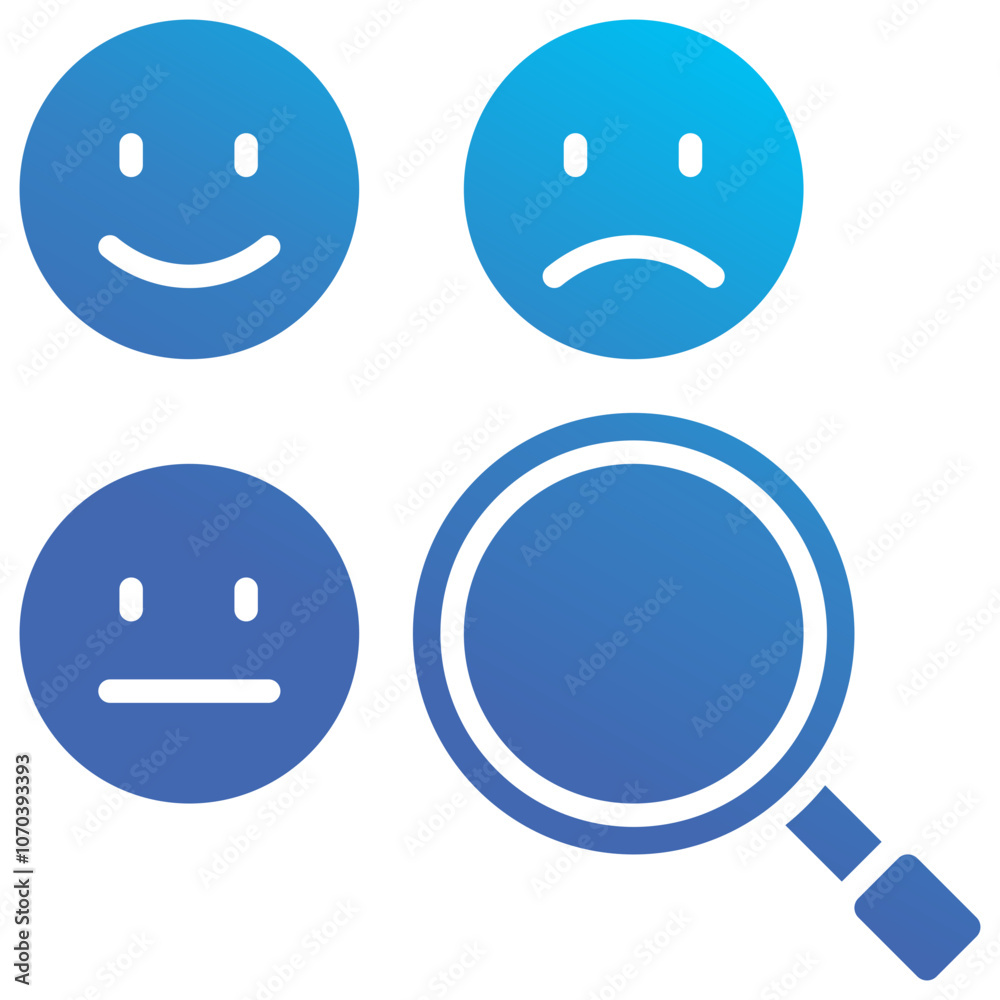Fototapeta premium Sentiment Analysis Icon