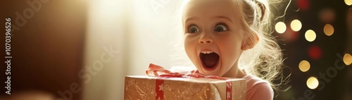 Ecstatic Girl Delighted wit...