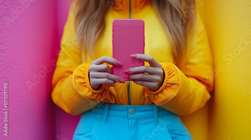 A vibrant fashion statement how bold colors and accessories enhance personal style with a pink phone