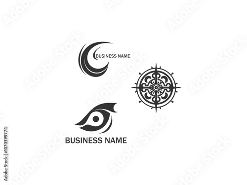 a logo for a business name called business name vector, vector and illustration,