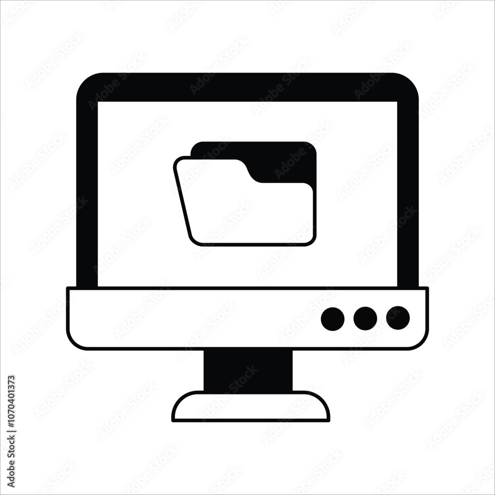 folder glyph icon with white background vector stock illustration folder glyph icon with white background vector stock illustration