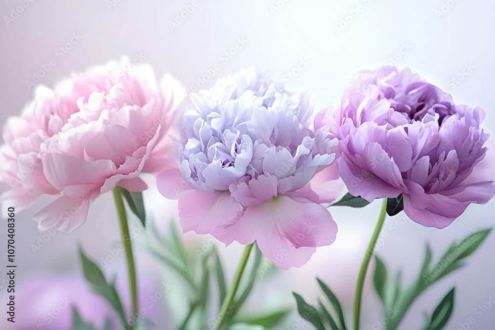 Soft Floral Abstract in Light Pink Shades Soft Floral Abstract in Light Pink Shades