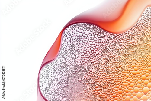 Breakthrough in stem cell science microscopic view of developing cells showcasing regenerative medicine potential, isolated on white background