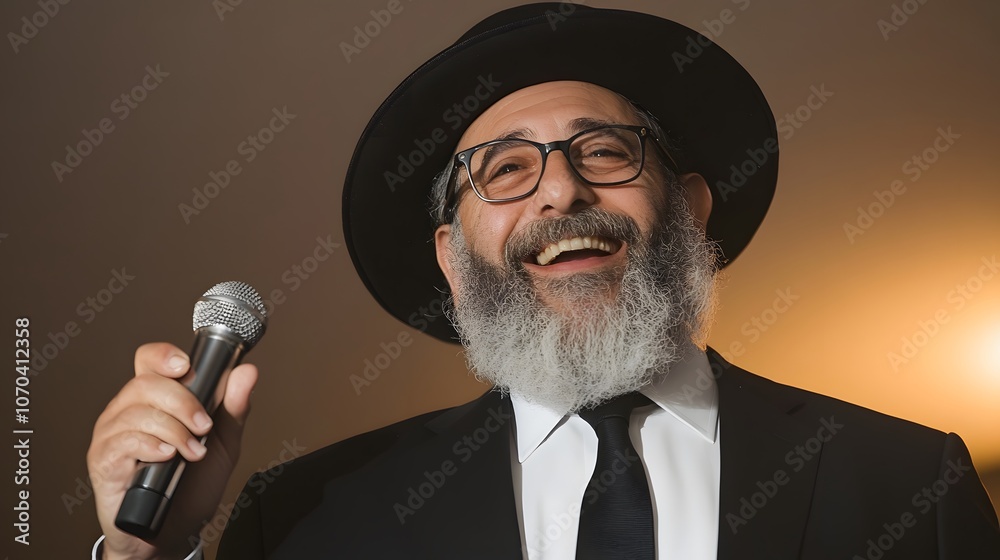Funny, Cheerful Yemenite Rabbi Dressed in Black Attire | Traditional Jewish Clothing, Joyful Expression, Cultural Heritage, Rabbi Portrait Funny, Cheerful Yemenite Rabbi Dressed in Black Attire | Traditional Jewish Clothing, Joyful Expression, Cultural Heritage, Rabbi Portrait