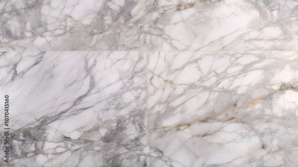 Elegant White Marble with Grey Veining Texture Elegant White Marble with Grey Veining Texture