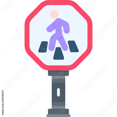 Pedestrian Crossing Sign Icon