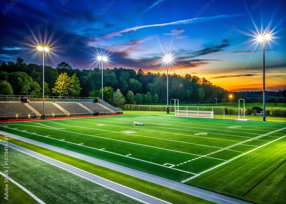 Capture the thrill of high school football and soccer under the stadium lights.