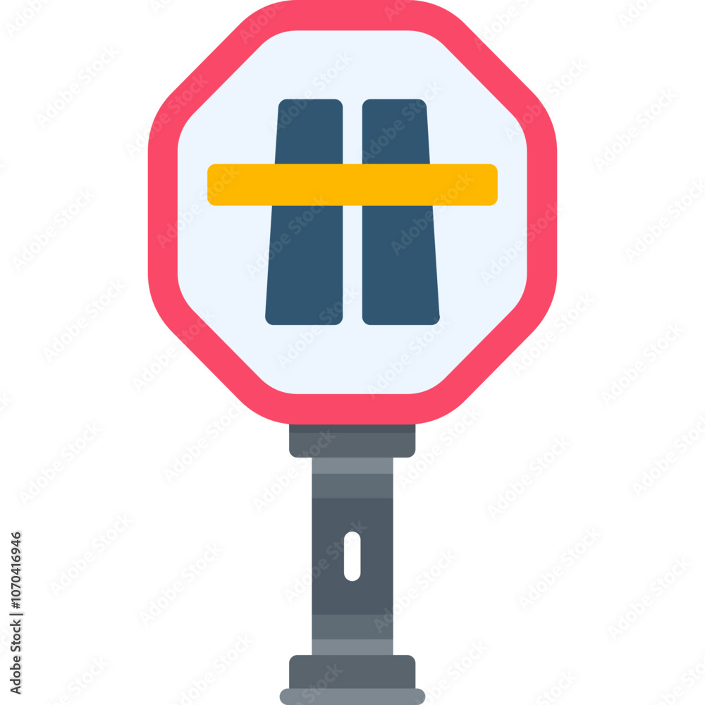 Toll Road Sign Icon Toll Road Sign Icon