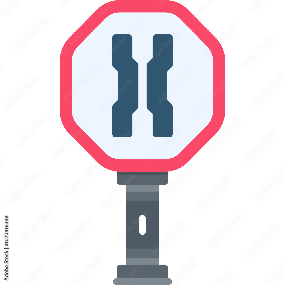 Narrow Shoulder Sign Icon Narrow Shoulder Sign Icon